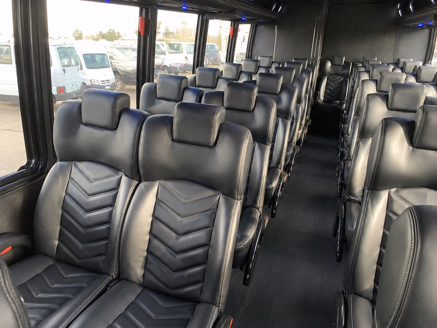 boulder 18 passenger minibus inside