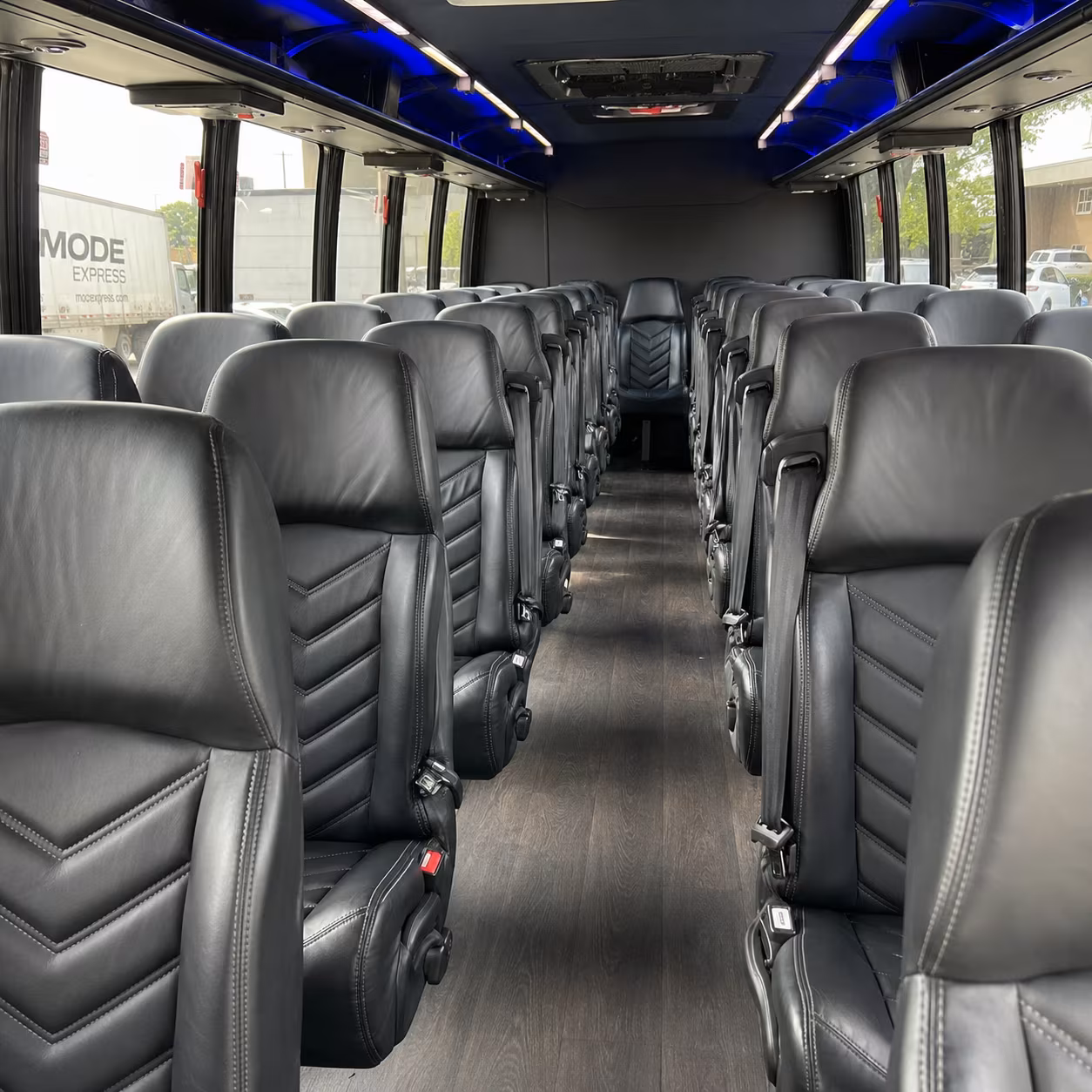 boulder 25 passenger minibus inside