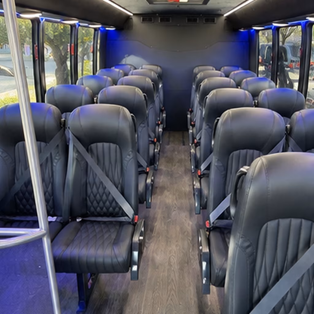 boulder 35 passenger minibus inside