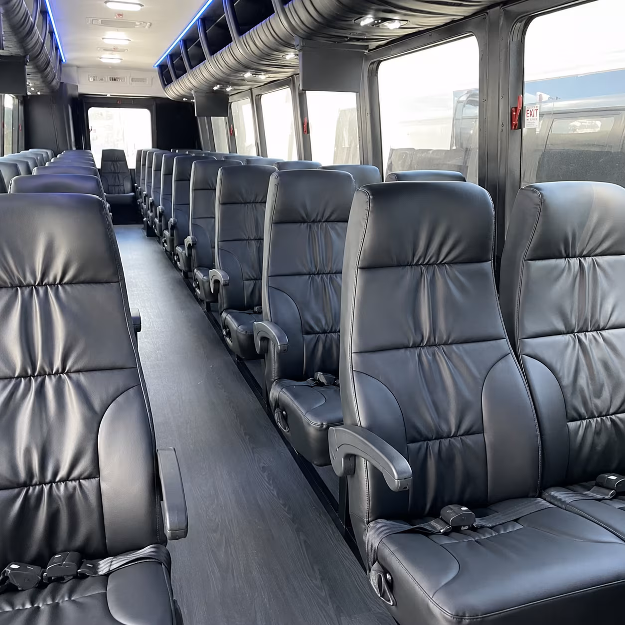 boulder 35 passenger minibus interior