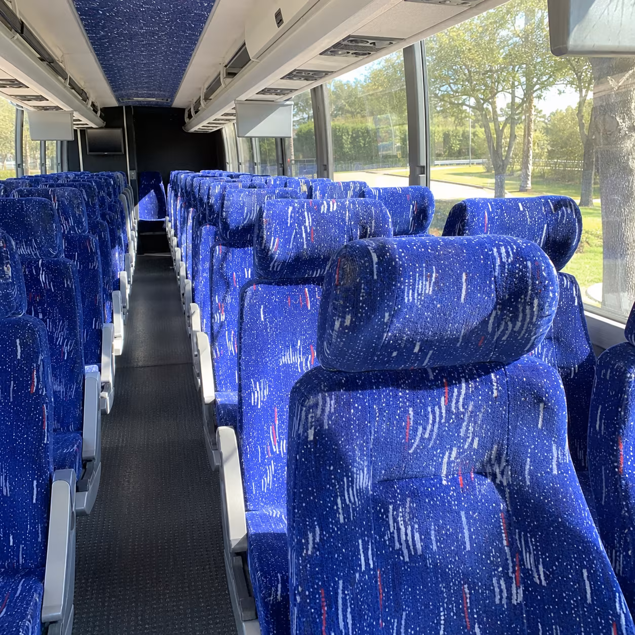 boulder 56 passenger charter bus inside