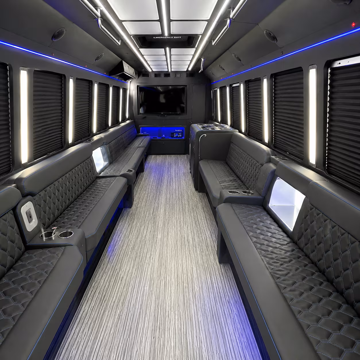 boulder party bus interior